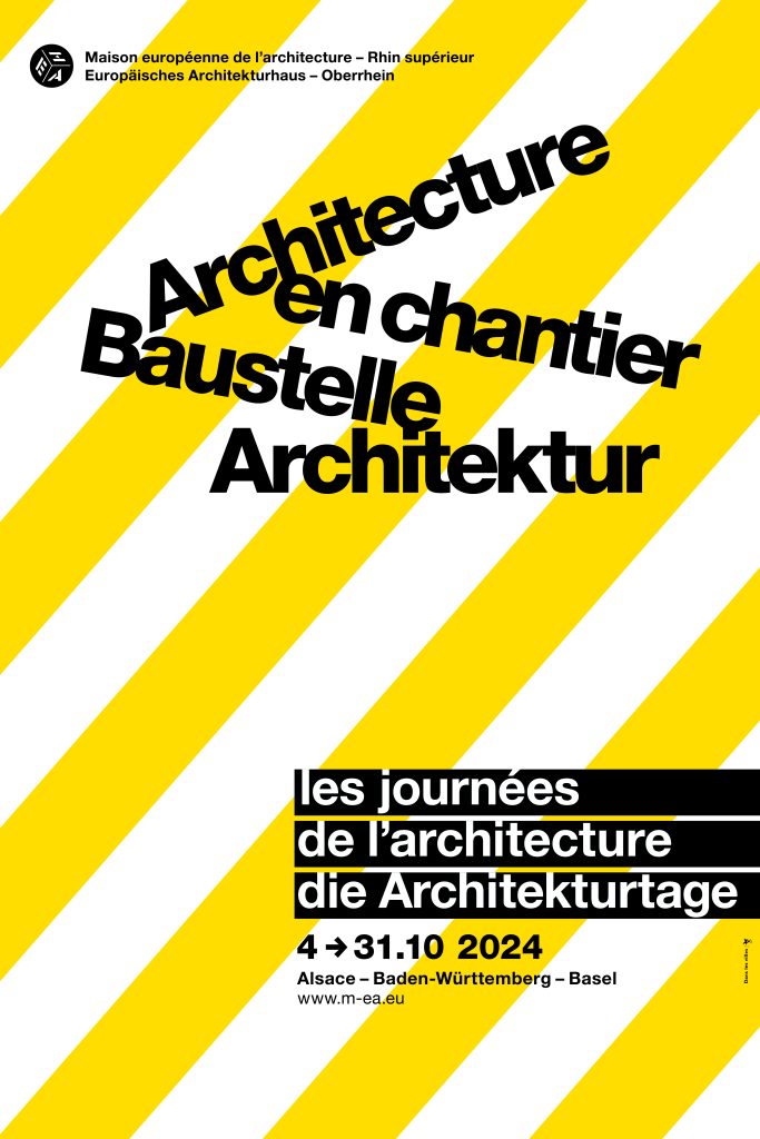 journées architecture 2024 - MEA - Maison européenne de l'architecture - Rhin supérieur - Le lieu documentaireAffiche JA 2024